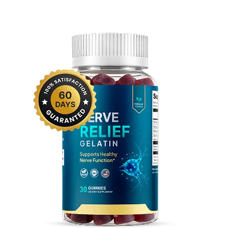 Nerve Relief Protocol bottle with 60-day money-back guarantee seal